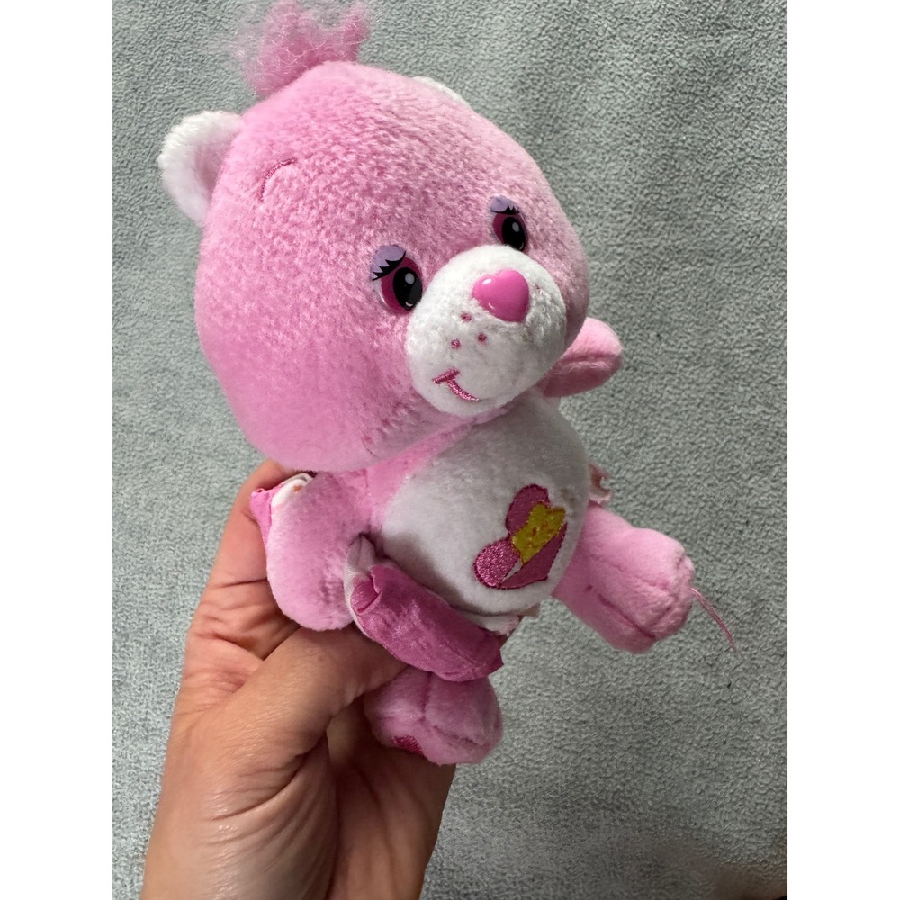 Care Bears Wonderheart Bear Pink Plush Cub Small 6.5 inch Diaper Accessory